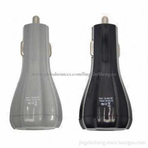 Unique Pumpkin-shaped USB Car Chargers with RoHS Mark, 12 to 24V DC Input Range
